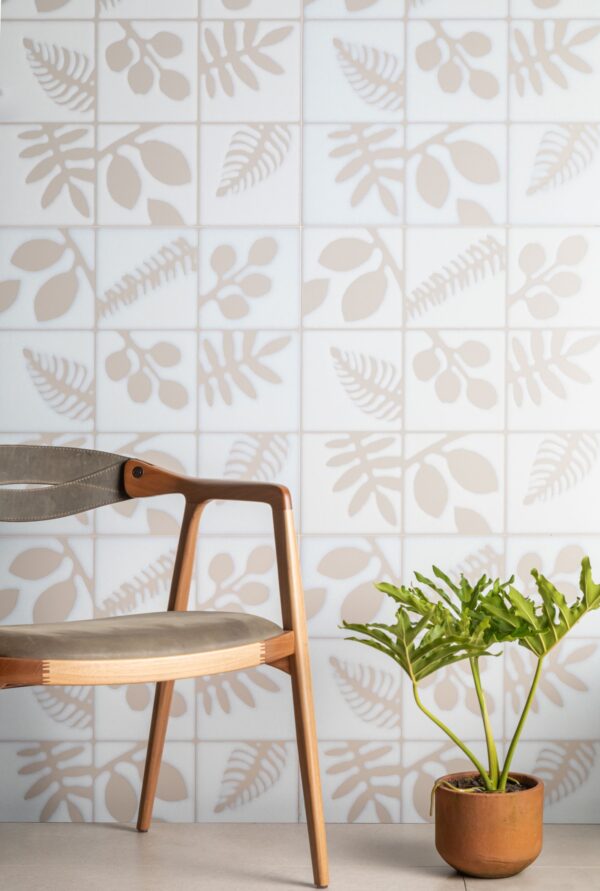 ARTESAN FOLHAS OFF WHITE BR 60x60CM